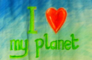 I love my planet motif