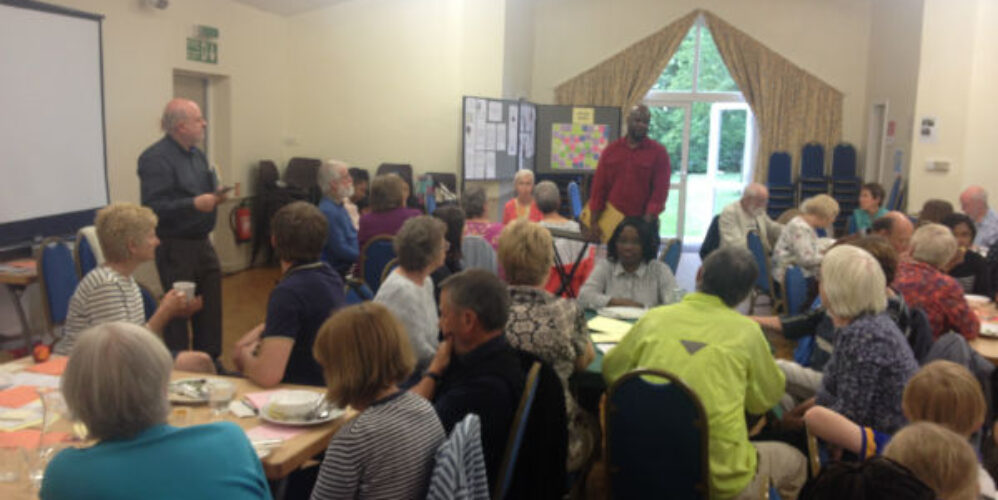 Joe and PAtrick talking about CAFOD's Power to Be caqmpaign