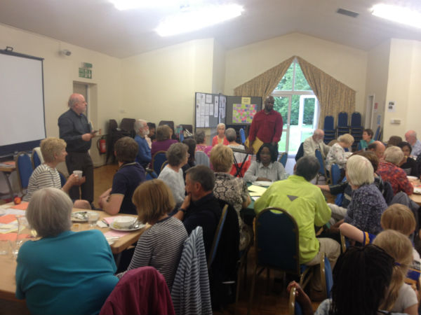 Joe and PAtrick talking about CAFOD's Power to Be caqmpaign