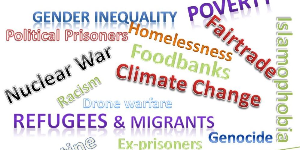 wordmap of social justice issues