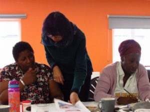 Women working in a group