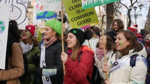young people campaigning about Climate Change