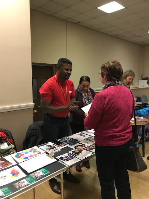 British red Cross stall at meeting