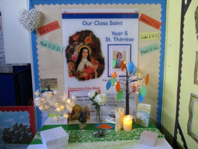 photo of a display about prayers