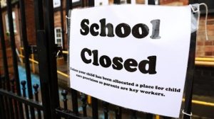 school closed sign