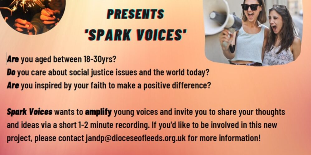 flyer for SPARK Voices
