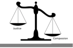 scales of compassion and justice