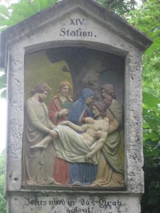An outdoor station of the cross