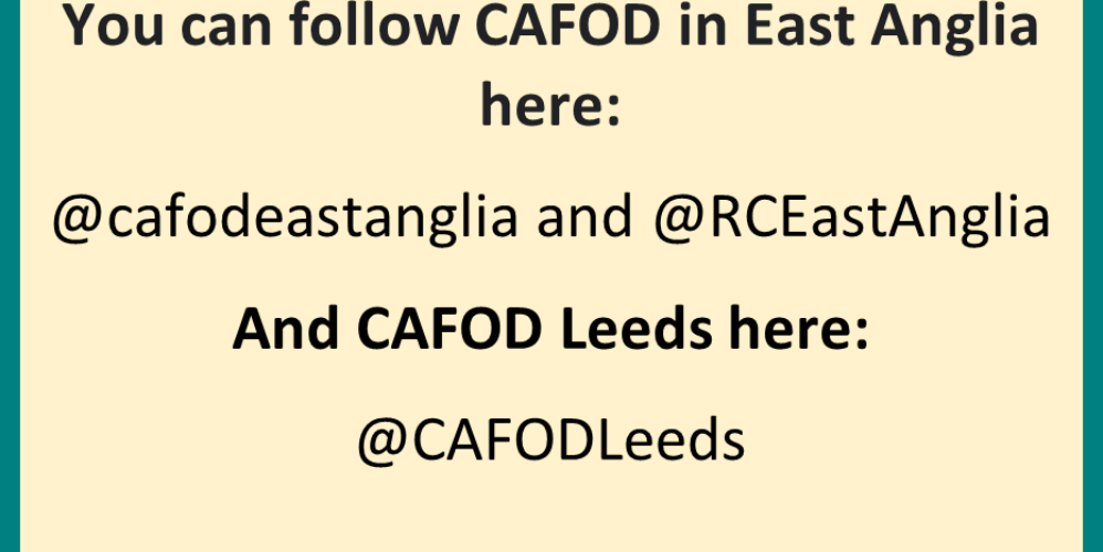 ways to follow CAFOD