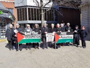 women demonstrating