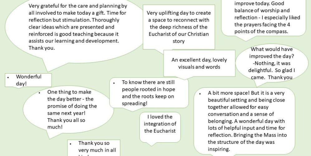 comments made by people attending the Day of reflection