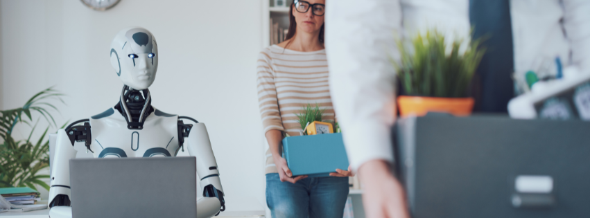 Robot doing job instead of human